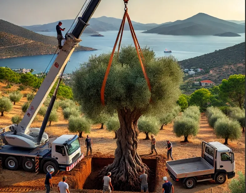 Zeytin Ağacı Taşıma